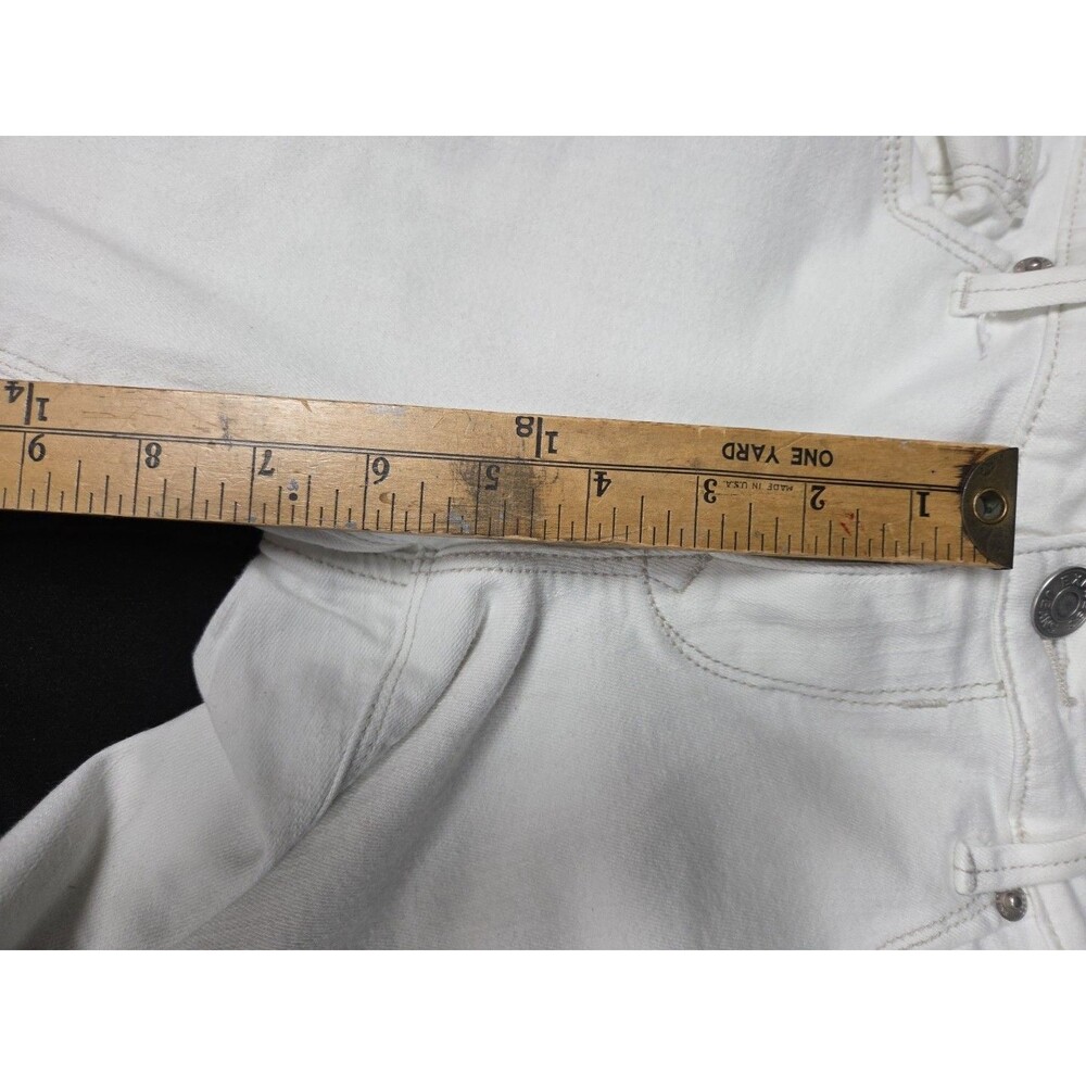 Express Womens Jeans Size 6 Stella Low Rise Skinny Ankle Legging White Zip Leg - Picture 4 of 7